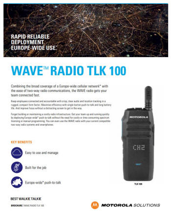 yacht-m-WAVE-Radio-TLK100-Brochure